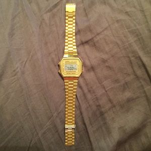 Gold Vintage Casio Watch